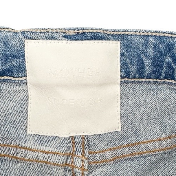 MOTHER Superior The Hustler Roller Fray Wide Leg Jeans I Confess - Picture 11 of 11